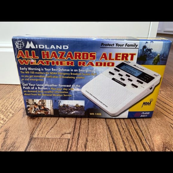 Midland “All Hazards Alert Weather Radio” NOAA Storm Warning WR-100B - Picture 3 of 6